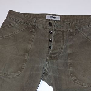 Baldwin Distressed skinny jeans cargo pants button